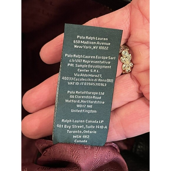 RALPH LAUREN BLACK LEATHER HOBO COLLECTION VINTAGE SHOULDER BAG - Picture 10 of 12